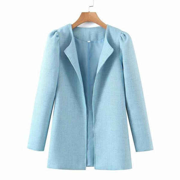 women's suits & blazers catonatoz 2446 2021 elegant blue fashion solid blazer coat vintage puff long sleeve female outerwear chic femm, White;black
women's suits & blazers catonatoz 2446 2021 elegant blue fashion solid blazer coat vintage puff long sleeve female outerwear chic femm, White;black