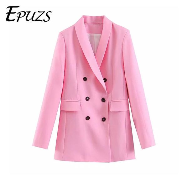 women's suits & blazers blazer femme lady long sleeve pink office work outwear 2021 casual women and jackets loose mujer, White;black
women's suits & blazers blazer femme lady long sleeve pink office work outwear 2021 casual women and jackets loose mujer, White;black