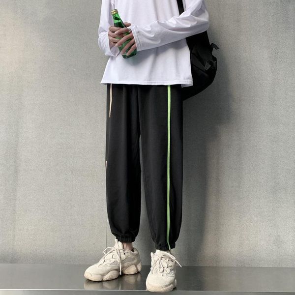 men's pants the trend of 2021 summer thin loose student nine-point casual drawstring sports, Black
men's pants the trend of 2021 summer thin loose student nine-point casual drawstring sports, Black