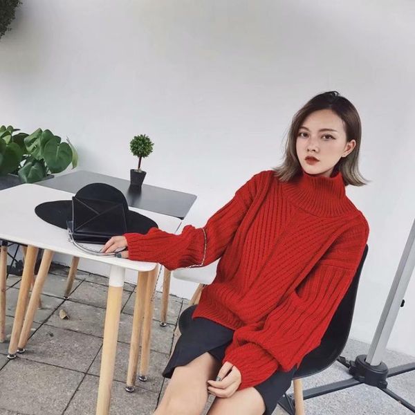 women's sweaters 2021 autumn winter turtleneck ladies pullover lantern sleeve casual womens sweater loose fit fashionable knit female j, White;black
women's sweaters 2021 autumn winter turtleneck ladies pullover lantern sleeve casual womens sweater loose fit fashionable knit female j, White;black