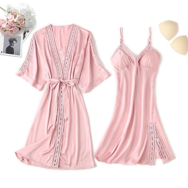 lace sleepwear women satin kimono robe gown hollow out 2pcs nighty&bathrobe suit casual intimate lingerie silky home clothes women's, Black;red
lace sleepwear women satin kimono robe gown hollow out 2pcs nighty&bathrobe suit casual intimate lingerie silky home clothes women's, Black;red