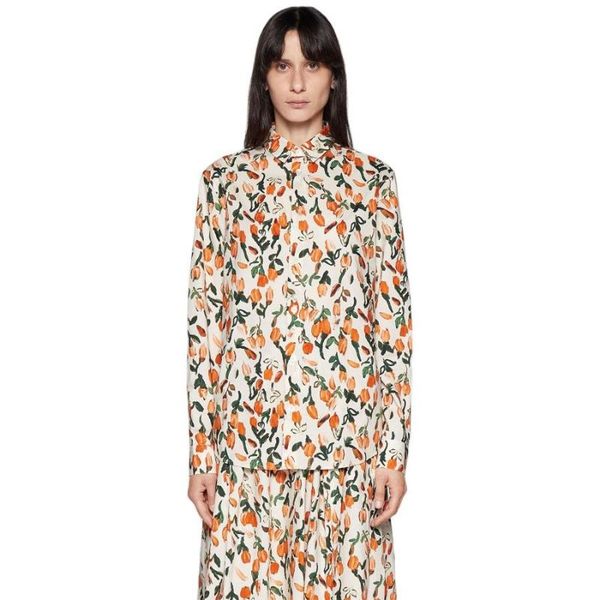 women's blouses & shirts 21 french style early autumn classic floral printing long sleeve women blouse pleat a line skirt shirt bottom, White
women's blouses & shirts 21 french style early autumn classic floral printing long sleeve women blouse pleat a line skirt shirt bottom, White