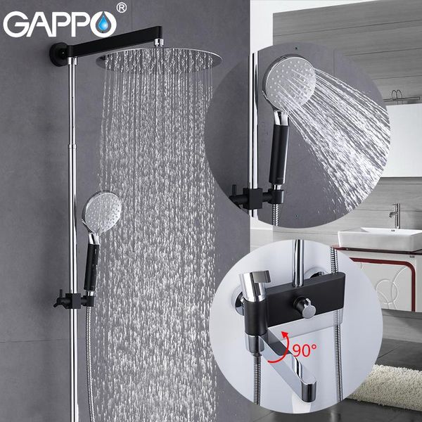 shower system black chrome polished faucets wall mounted massage head bathroom g2481 sets
shower system black chrome polished faucets wall mounted massage head bathroom g2481 sets