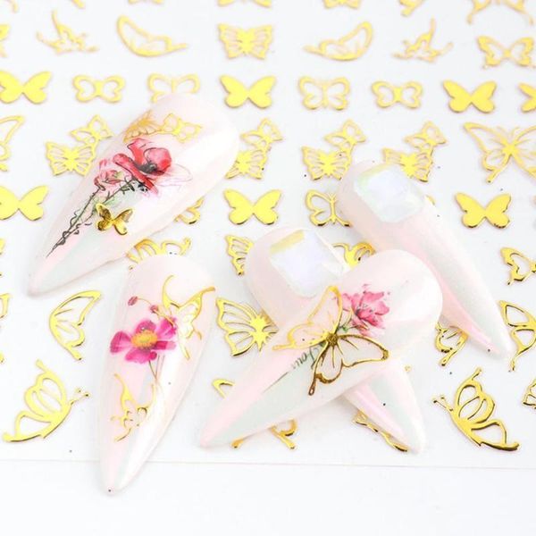 holographics 3d nail stickers butterfly hollowing design transfer sticker laser gold silver adhensive decal art decoration1, Black
holographics 3d nail stickers butterfly hollowing design transfer sticker laser gold silver adhensive decal art decoration1, Black