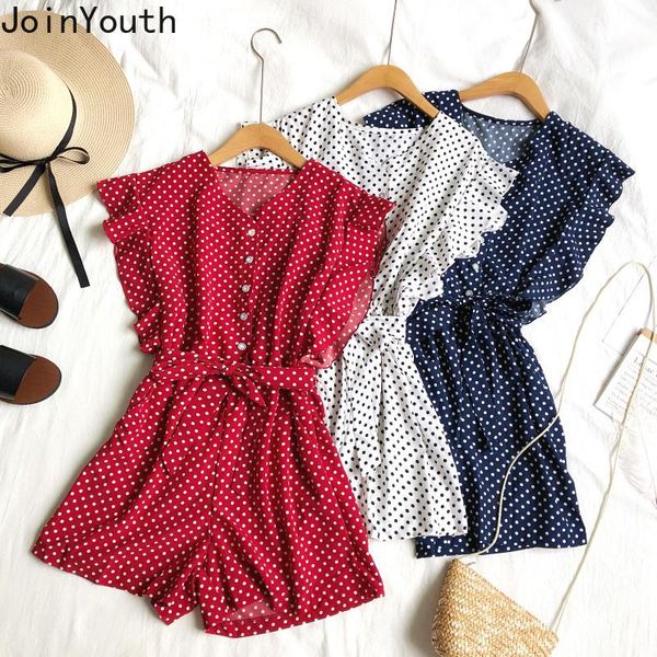 women's jumpsuits & rompers nomikuma women v neck dot printed ruffles 2021 summer sleeveless playsuits sashes slim waist bodysuits 5926, Black;white
women's jumpsuits & rompers nomikuma women v neck dot printed ruffles 2021 summer sleeveless playsuits sashes slim waist bodysuits 5926, Black;white