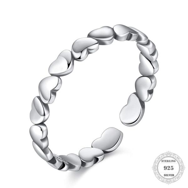 cluster rings genuine 925 sterling silver heart pattern lovers for women minimalist thin circle jewelry, Golden;silver
cluster rings genuine 925 sterling silver heart pattern lovers for women minimalist thin circle jewelry, Golden;silver
