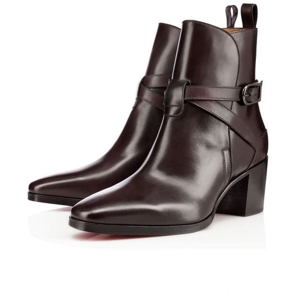 autumn/winter flat red bottoms ankle boots for men square toe 2021 designer women leisure trainers footwear booties size 35-46, Black
autumn/winter flat red bottoms ankle boots for men square toe 2021 designer women leisure trainers footwear booties size 35-46, Black