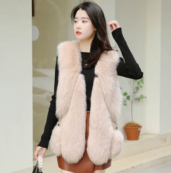 faux fox fur vest women red vests winter thick warm fur coats fashion luxury coat fur jacket, Black
faux fox fur vest women red vests winter thick warm fur coats fashion luxury coat fur jacket, Black