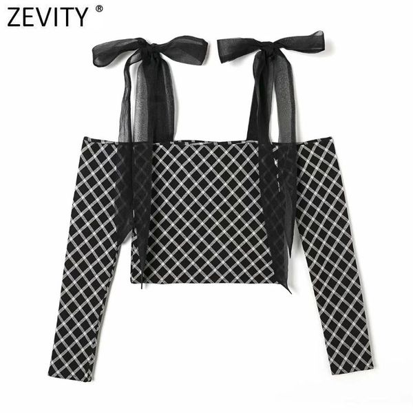 women's t-shirt zevity women vintage organza strap patchwork geometric short chic knitted t shirt ladies slash neck casual slim crop l, White
women's t-shirt zevity women vintage organza strap patchwork geometric short chic knitted t shirt ladies slash neck casual slim crop l, White