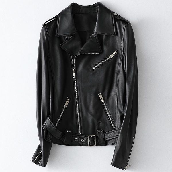 women's leather & faux 100% sheepskin fur motorcycle coat for women female genuine button zipper short jacket size m-xxl, Black
women's leather & faux 100% sheepskin fur motorcycle coat for women female genuine button zipper short jacket size m-xxl, Black