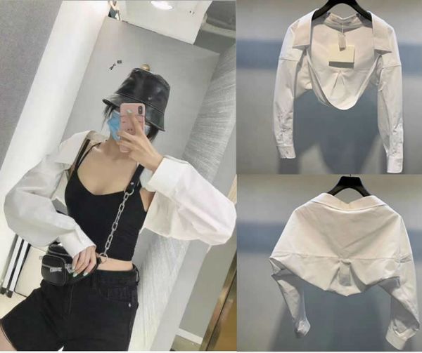 knits summer fashion luxury design women short shirt irregular stitching pleated cotton long sleeve white blouse a2
knits summer fashion luxury design women short shirt irregular stitching pleated cotton long sleeve white blouse a2