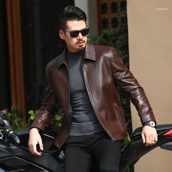 men's down & parkas men sheep leather head layer jacket lapel collar bigger sizes male business and leisure travelers1, Black
men's down & parkas men sheep leather head layer jacket lapel collar bigger sizes male business and leisure travelers1, Black