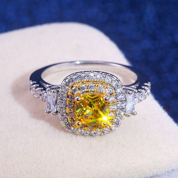 mens and womens ring luxury women's micro inlaid zircon simulation diamond princess girl's square color separation yellow diamond, Golden;silver
mens and womens ring luxury women's micro inlaid zircon simulation diamond princess girl's square color separation yellow diamond, Golden;silver