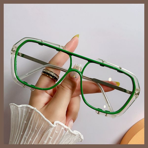 korean ins net red conjoined large frame sunglasses men's and women's thin glasses driving sunglasses, White;black
korean ins net red conjoined large frame sunglasses men's and women's thin glasses driving sunglasses, White;black