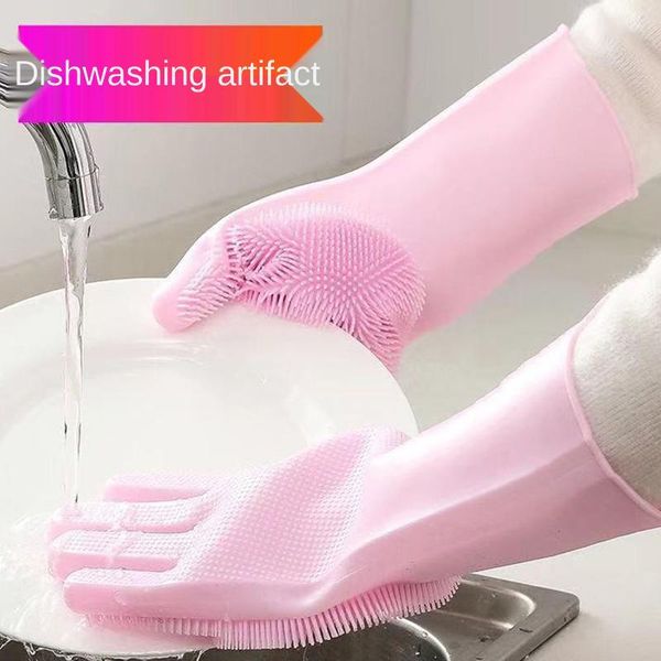 kitchen dishwashing gloves thickened multifunctional silica gel brush household cleaning device disposable
kitchen dishwashing gloves thickened multifunctional silica gel brush household cleaning device disposable