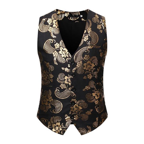 men's vests stage vest stamping casual waistcoats & for men party blazer suit business black navy, Black;white
men's vests stage vest stamping casual waistcoats & for men party blazer suit business black navy, Black;white