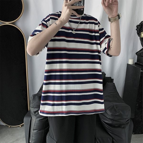men's t-shirts summer cotton striped t-shirt fashion casual o-neck tshirt men streetwear korean loose short-sleeved t shirt mens m, White;black
men's t-shirts summer cotton striped t-shirt fashion casual o-neck tshirt men streetwear korean loose short-sleeved t shirt mens m, White;black
