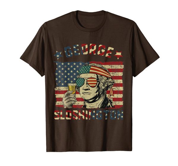 george sloshington 4th of july aviator american t-shirt gift, White;black 
george sloshington 4th of july aviator american t-shirt gift, White;black