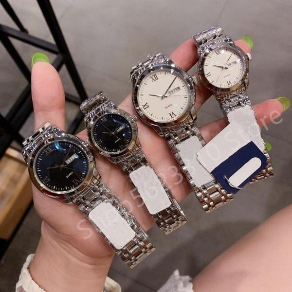wristwatches zircon quartz wrist watch business date clock stainless steel roman calendar watches male female couples, Slivery;brown
wristwatches zircon quartz wrist watch business date clock stainless steel roman calendar watches male female couples, Slivery;brown