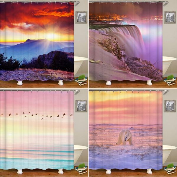 dusk scenery 3d shower curtain for bathroom decoration nature mountain forest landscape bath curtains with hooks
dusk scenery 3d shower curtain for bathroom decoration nature mountain forest landscape bath curtains with hooks
