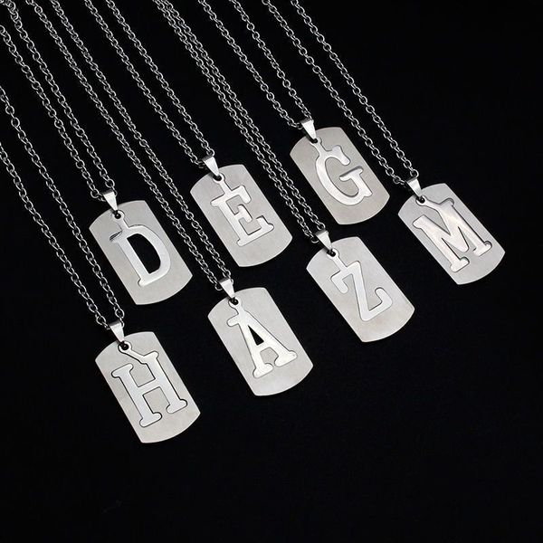 silver plated stainless steel 26 letters pendant necklaces with o link chains for women men alphabet tag fashion jewelry
silver plated stainless steel 26 letters pendant necklaces with o link chains for women men alphabet tag fashion jewelry