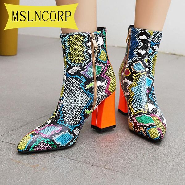 boots plus size 34-48 zip shoes female autumn winter serpentine print leather ankle pointed toe heels, Black
boots plus size 34-48 zip shoes female autumn winter serpentine print leather ankle pointed toe heels, Black