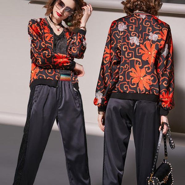 women's jackets cropped jacket trend summer 2021 european air baseball suit casual long sleeve coat embroidery clothing, Black;brown
women's jackets cropped jacket trend summer 2021 european air baseball suit casual long sleeve coat embroidery clothing, Black;brown