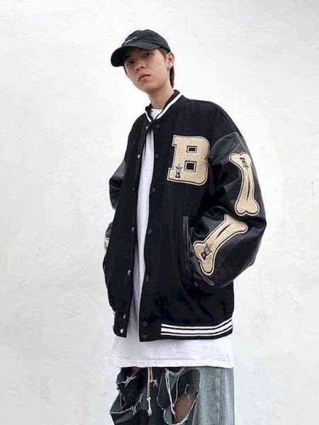 baseball clothes women jacket men high street autumn national trend hip-hop woolen uniform loose, Black;brown
baseball clothes women jacket men high street autumn national trend hip-hop woolen uniform loose, Black;brown