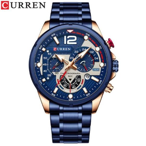 wristwatches curren watches men's sport quartz chronograph luxury stainless steel clock with luminous watch relogio masculino, Slivery;brown
wristwatches curren watches men's sport quartz chronograph luxury stainless steel clock with luminous watch relogio masculino, Slivery;brown