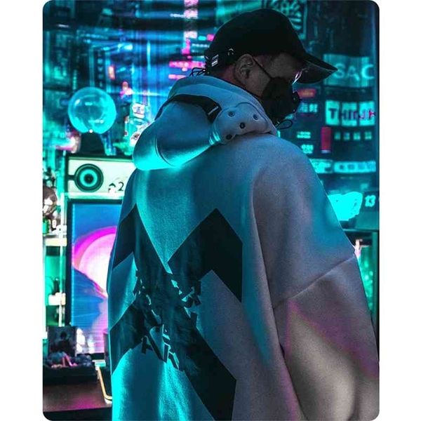 men's clothes hoodie functional wind astronaut sweatshirt discoloration loose hooded lovers harajuku street dress 210813, Black
men's clothes hoodie functional wind astronaut sweatshirt discoloration loose hooded lovers harajuku street dress 210813, Black