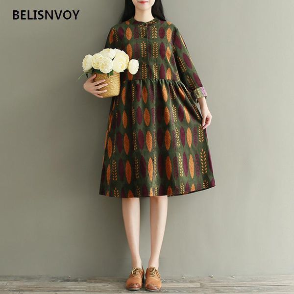casual dresses robe femme 2021sdaq mori girl autumn winter women clothing printed long sleeve single breasted corduroy vintage dress, Black;gray
casual dresses robe femme 2021sdaq mori girl autumn winter women clothing printed long sleeve single breasted corduroy vintage dress, Black;gray
