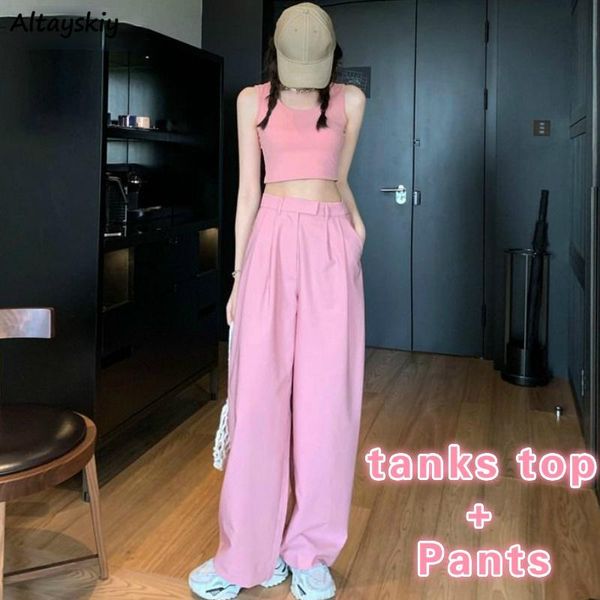 women's tracksuits women sets tanks solid sleeveless crop ankle-length pants womens korean style elegant teens shaped summer hip-hop h, Gray
women's tracksuits women sets tanks solid sleeveless crop ankle-length pants womens korean style elegant teens shaped summer hip-hop h, Gray