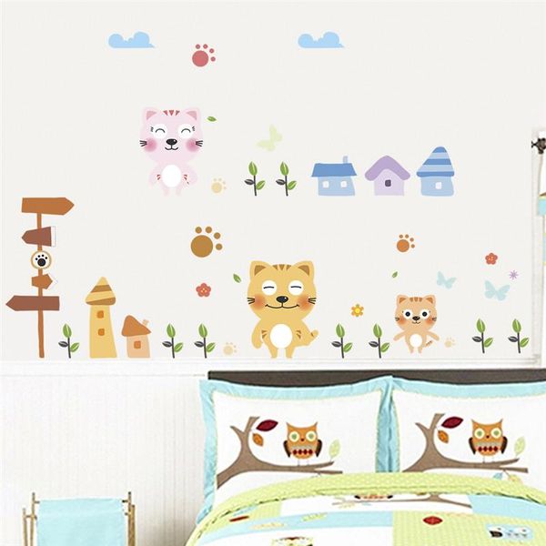 wall stickers loving cat family for kids bedroom decoration cartoon animal mural art diy home decals peel and stick poster
wall stickers loving cat family for kids bedroom decoration cartoon animal mural art diy home decals peel and stick poster