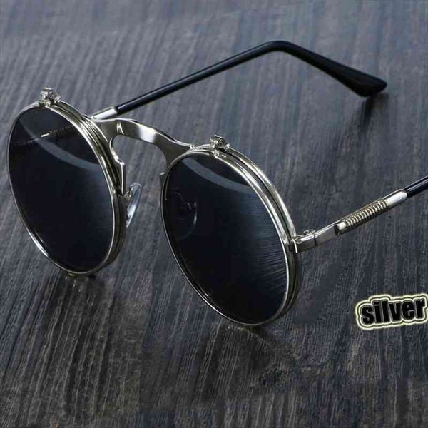 steampunk sunglasses round metal oculos de sol women style retro flip circular double metal glasses men circle sun glasses, White;black
steampunk sunglasses round metal oculos de sol women style retro flip circular double metal glasses men circle sun glasses, White;black