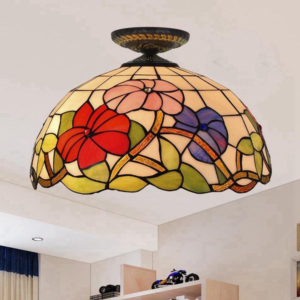 ceiling lights 40cm european countryside morning glory tiffany multi-color glass restaurant bedroom corridor red lighting
ceiling lights 40cm european countryside morning glory tiffany multi-color glass restaurant bedroom corridor red lighting