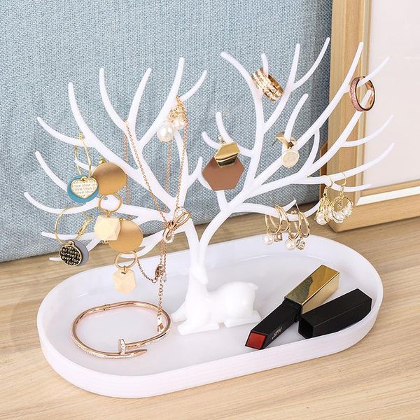hooks & rails 1pc jewelry stand display deer-shape cosmetic tray earring necklace ring holder pendant bracelet storage organizer racks
hooks & rails 1pc jewelry stand display deer-shape cosmetic tray earring necklace ring holder pendant bracelet storage organizer racks