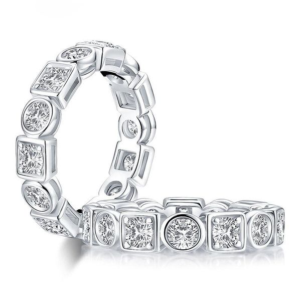 cluster rings trendy 100% 925 sterling silver created anniversary for women pass diamond test elegant party jewelry fine gift, Golden;silver
cluster rings trendy 100% 925 sterling silver created anniversary for women pass diamond test elegant party jewelry fine gift, Golden;silver