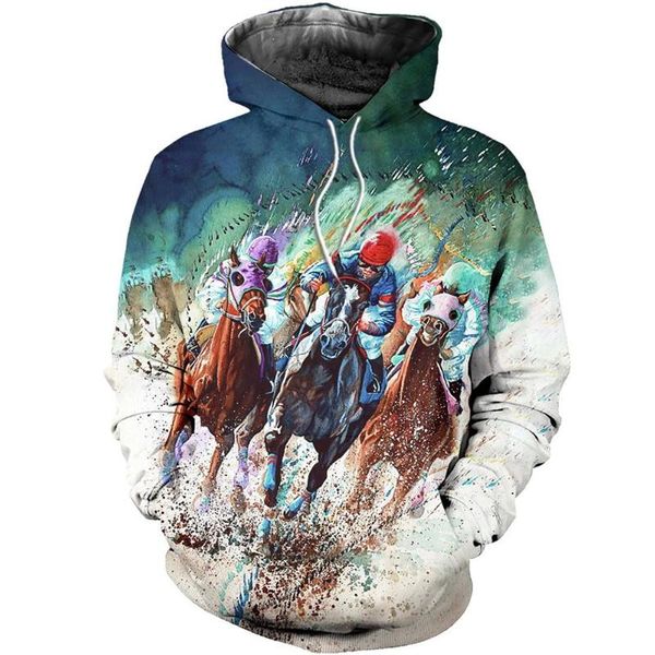 men's hoodies & sweatshirts fashion animal medal horse racing 3d printing sports hoodie winter autumn harajuku casual streetwear, Black
men's hoodies & sweatshirts fashion animal medal horse racing 3d printing sports hoodie winter autumn harajuku casual streetwear, Black