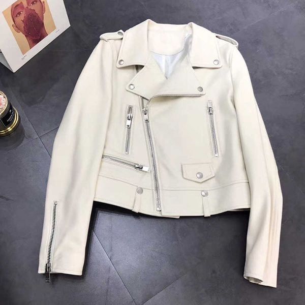 women's shorts shorts autumn winter women designer sheepskin jackets real genuine leather slim coats motocycle biker jacket dz0y, White;black
women's shorts shorts autumn winter women designer sheepskin jackets real genuine leather slim coats motocycle biker jacket dz0y, White;black