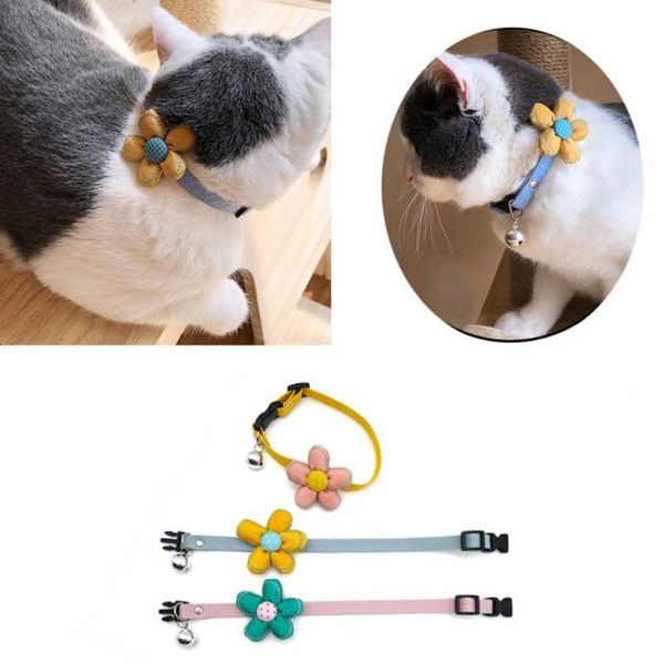 cat collars & leads portable cute pet collar flower decoration adjustable polyester kitten necklace loop with bell for product small dogs
cat collars & leads portable cute pet collar flower decoration adjustable polyester kitten necklace loop with bell for product small dogs