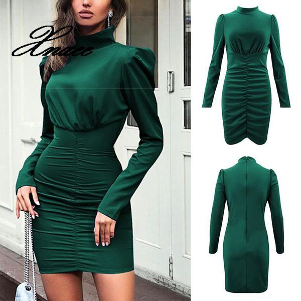 casual dresses women autumn hip-wrapped dress high neck long sleeve pleated summer beach vestidos ladies mini, Black;gray
casual dresses women autumn hip-wrapped dress high neck long sleeve pleated summer beach vestidos ladies mini, Black;gray