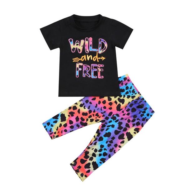 clothing sets 2021 summer toddler baby girl's letter print short sleeve pullover t-shirt + leopard rainbow long pants 2pcs outfit set, White
clothing sets 2021 summer toddler baby girl's letter print short sleeve pullover t-shirt + leopard rainbow long pants 2pcs outfit set, White