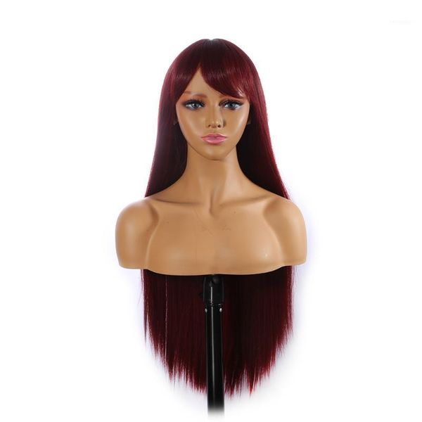red burgundy synthetic hair wigs long straight 99j color with bangs halloween cosplay heat resistant fiber for women1, Black
red burgundy synthetic hair wigs long straight 99j color with bangs halloween cosplay heat resistant fiber for women1, Black