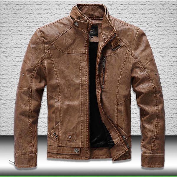 fashion leather jacket men 2021 fleece lined faux coat stand collar motorcycle outwear clothes men's fur, Black
fashion leather jacket men 2021 fleece lined faux coat stand collar motorcycle outwear clothes men's fur, Black