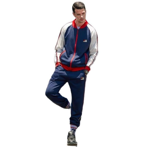 men's hoodies & sweatshirts men's sportswear spring and autumn 2-piece sports suit jacket + pants printed clothing, Black
men's hoodies & sweatshirts men's sportswear spring and autumn 2-piece sports suit jacket + pants printed clothing, Black