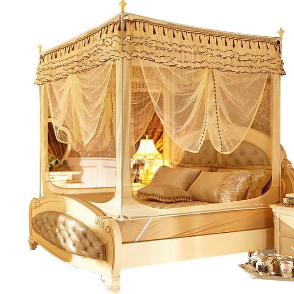 mosquito net bed type thickened bracket three door square stainless steel court-style
mosquito net bed type thickened bracket three door square stainless steel court-style