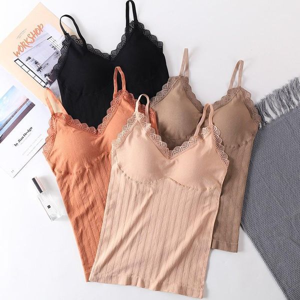 lace seamless camisole autumn bottoming camisoles beauty back long tank with chest pad & tanks, Black;white
lace seamless camisole autumn bottoming camisoles beauty back long tank with chest pad & tanks, Black;white