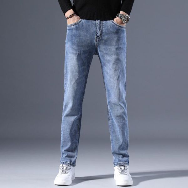 men's jeans spring 2021 trendy casual denim trousers straight slim and autumn models summer, Blue
men's jeans spring 2021 trendy casual denim trousers straight slim and autumn models summer, Blue