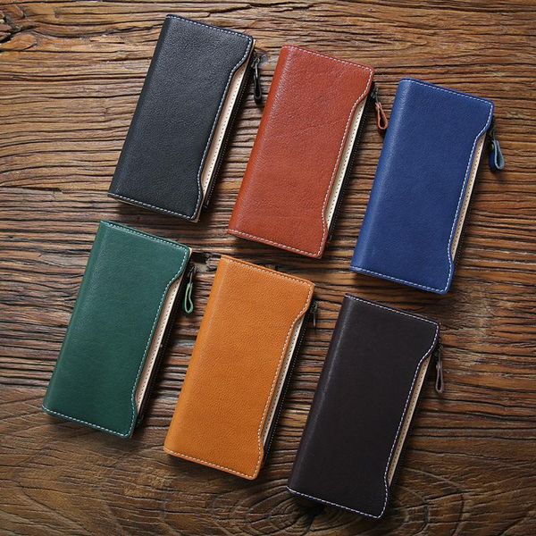 handmade italian vegetable tanned leather women wallets men's long wallet buckle solid color purse, Red;black
handmade italian vegetable tanned leather women wallets men's long wallet buckle solid color purse, Red;black