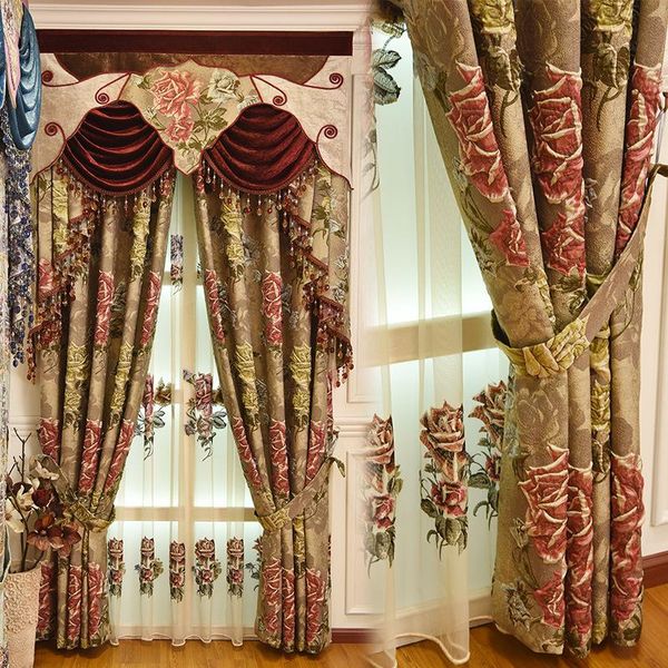 european villa 3d full blackout curtains living room windows luxury gauze bedroom curtain & drapes
european villa 3d full blackout curtains living room windows luxury gauze bedroom curtain & drapes